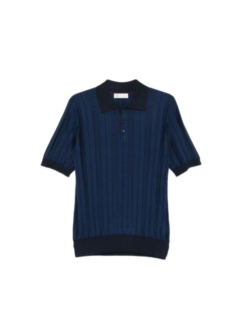 Brunello Cucinelli PATTERNED SHORT-SLEEVE POLO SHIRT
