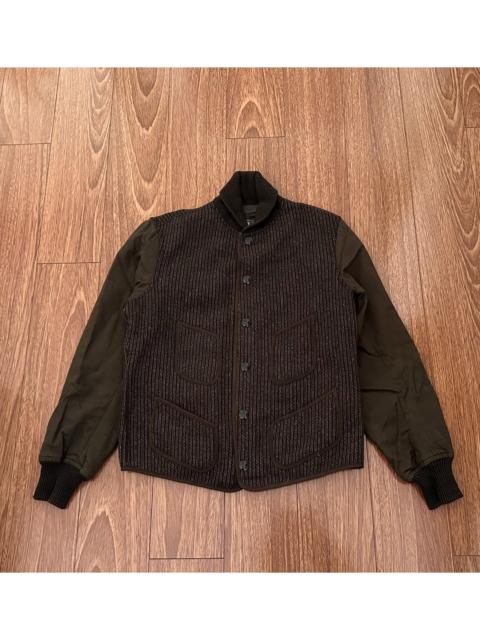 RRL by Ralph Lauren Ralph Lauren Paneled BBJ Fabric Baseball Jacket