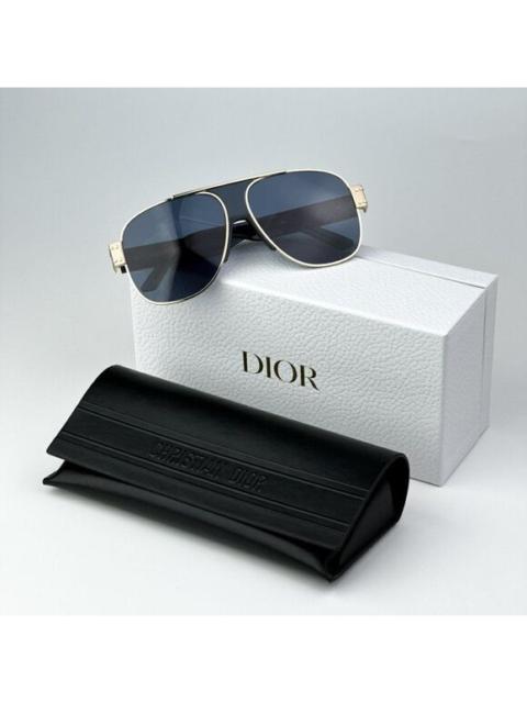 Dior NEW Dior DIORSIGNATURE A3U B0B0 Gold Blue Unisex Aviator Sunglasses