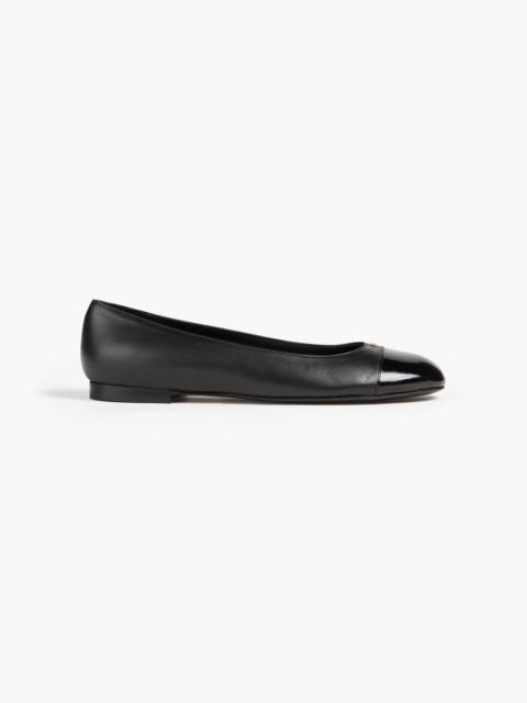Other Designers Biely embellished smooth and patent-leather ballet flats