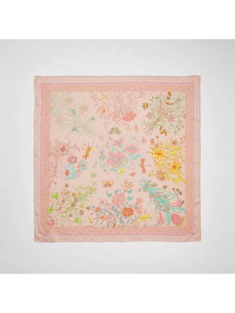 GUCCI Gucci Silk Scarf Pink Women