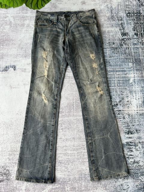 Other Designers If Six Was Nine - Flared Distressed Semantic Design Jeans