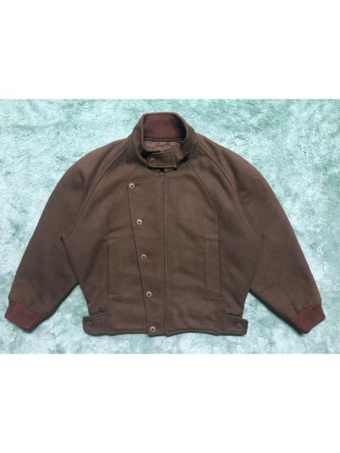 Other Designers VINTAGE JUN MEN WOOL BOMBER JACKET SUNFADED
