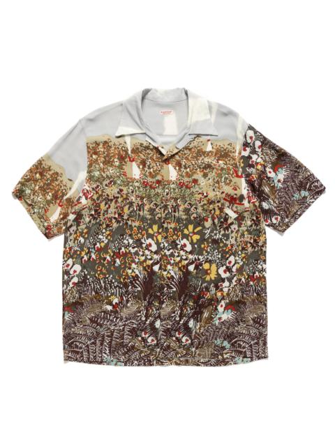 Kapital Rayon NABAJO LAND Aloha Shirt Light Grey