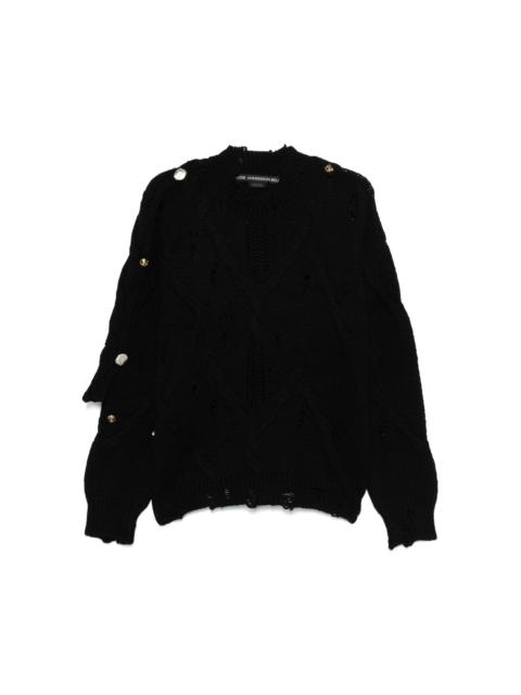 layer-detail sweater