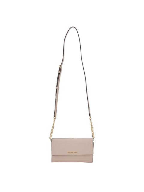 Other Designers Michael Kors Pink Shoulder Bag With Logo Detail In Leather