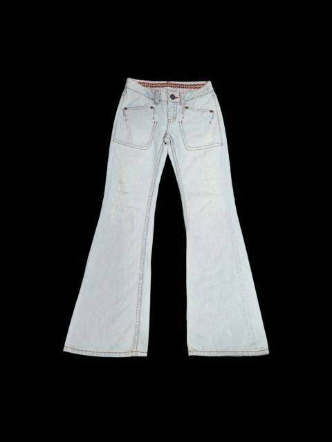 Hysteric Glamour Grace Continental - Island Co. Distressed Flare Jeans
