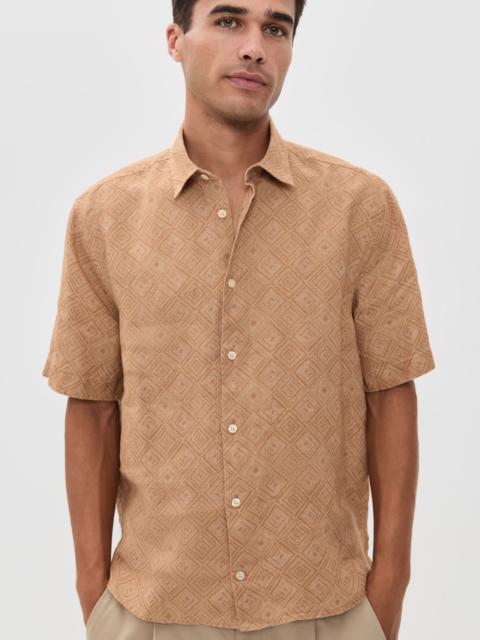 FRESCOBOL CARIOCA Castro Linen Angra Madeira Print Shirt
