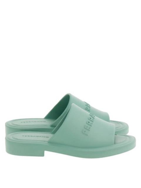 FERRAGAMO Ferragamo Giuneva Logo Embossed Slides, Size 7