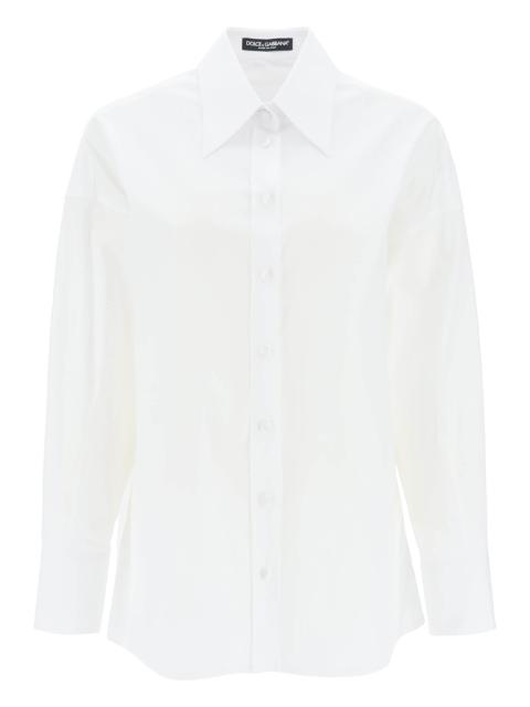 Dolce & Gabbana Maxi Shirt With Satin Buttons Women