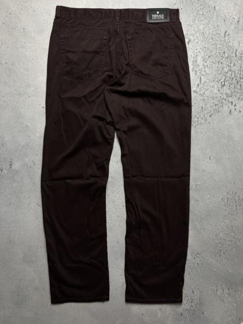 VERSACE JEANS COUTURE Versace VJC Vintage 90s Black Trousers Pants Jeans