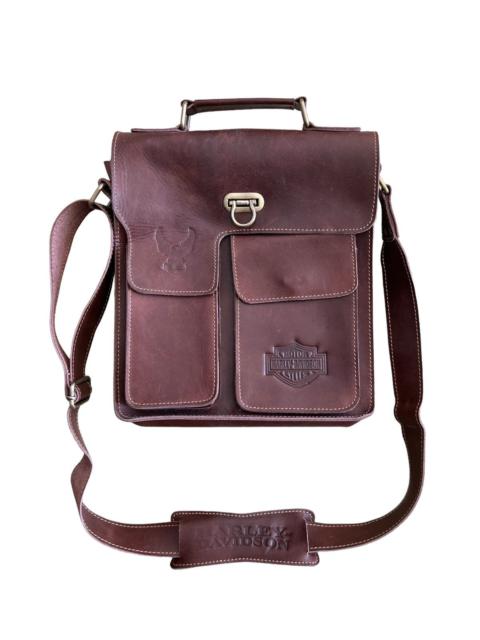 Other Designers 1970s Harley Davidson 🦅 Engraved Logo Crossbody Sling Bag