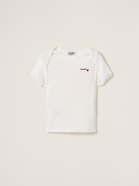 Miu Miu Petit Bateau X Miu Miu stretch jersey regular T-shirt