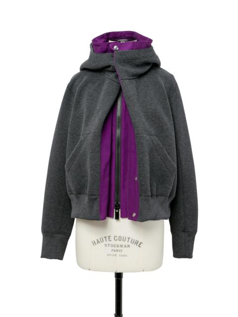 sacai Sponge Sweat x Grosgrain Hoodie