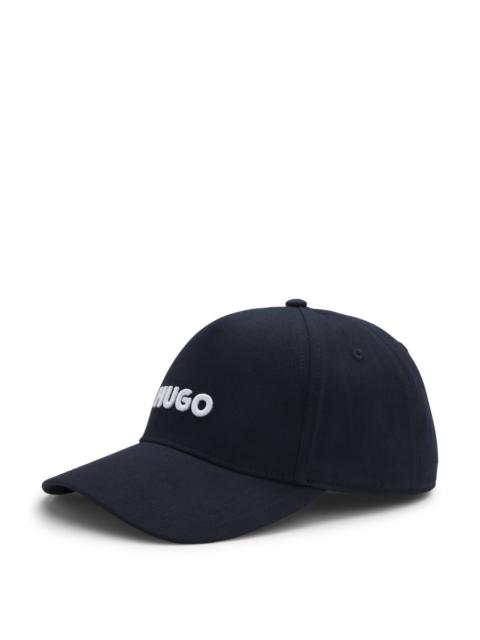 HUGO EMBROIDERED-LOGO CAP IN COTTON TWILL
