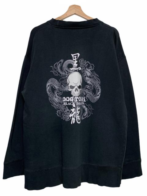 Other Designers Vintage - Dogtown Chrome Skulls Hearts Dragon Distressed Crewneck