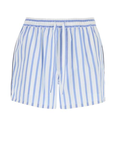 Dolce & Gabbana Dolce & Gabbana Men Embroidered Poplin Bermuda Shorts