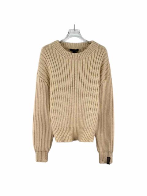 Louis Vuitton Louis Vuitton 2023 Brown Wool Crew Neck Long Sleeve Knit Sweater