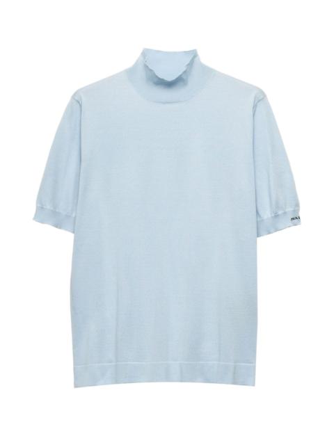 Prada ribbed turtleneck T-shirt