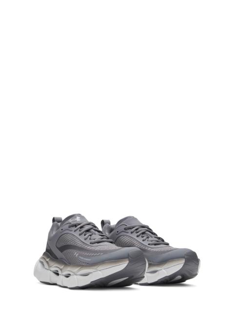 Under Armour Under Armour UA Halo Racer Running Shoe in Castlerock /Metallic Silver at Nordstrom