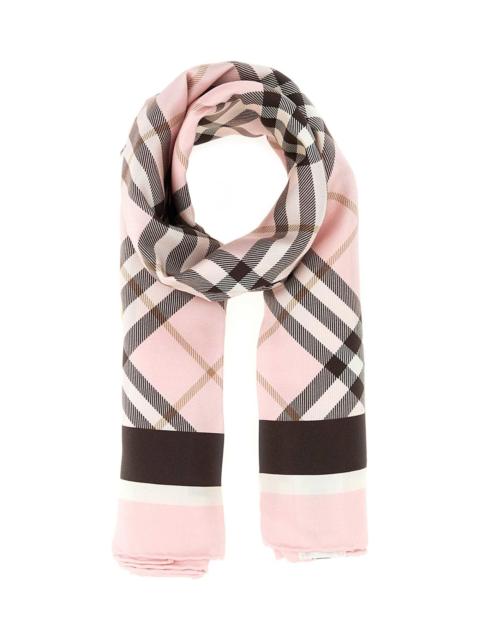 Burberry Embroidered Silk Foulard