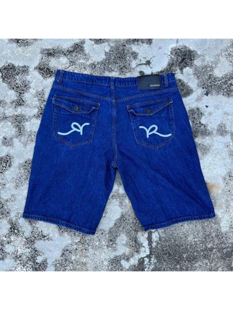 Vintage Y2K Rocawear Embroidered Logo Denim Shorts