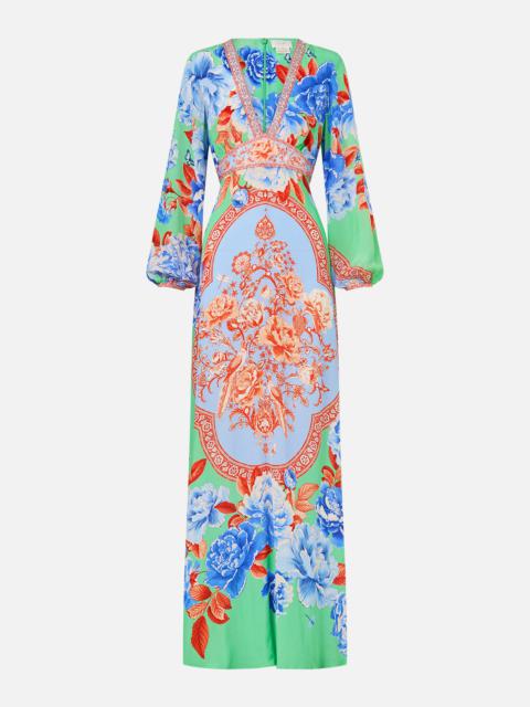 CAMILLA PRINTED LANTERN SLEEVE DRESS