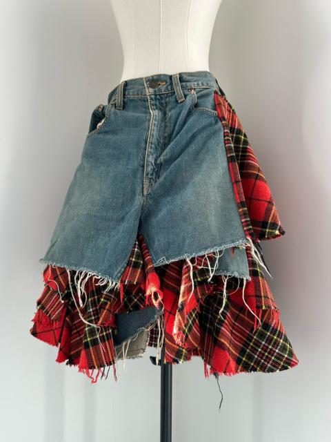 Junya Watanabe Junya Watanabe 2004 Midi Runway Plaid Skirt