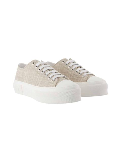 Burberry Burberry Women's Cotton Jack L Low Sneaker (Authentic Pre-Loved)