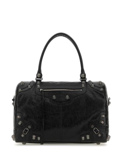 BALENCIAGA Balenciaga Men Black Nappa Leather Le Cagole Shopping Bag