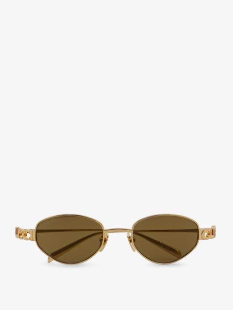 Gucci Oval Metal Sunglasses