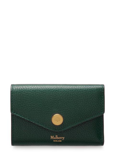 Mulberry Folded Leather Wallet in  Green