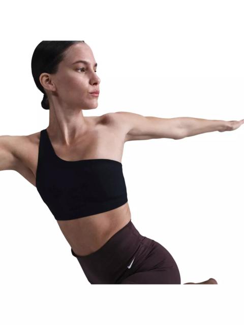 Nike Women's Zenvy Asym Light-Support Padded Sports Bra -Black