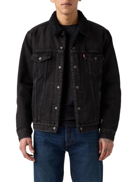 Levi's levi's Relaxed Fit Faux Shearling Lined Denim Trucker Jacket in Built To Last Sherpa Trucker at Nord