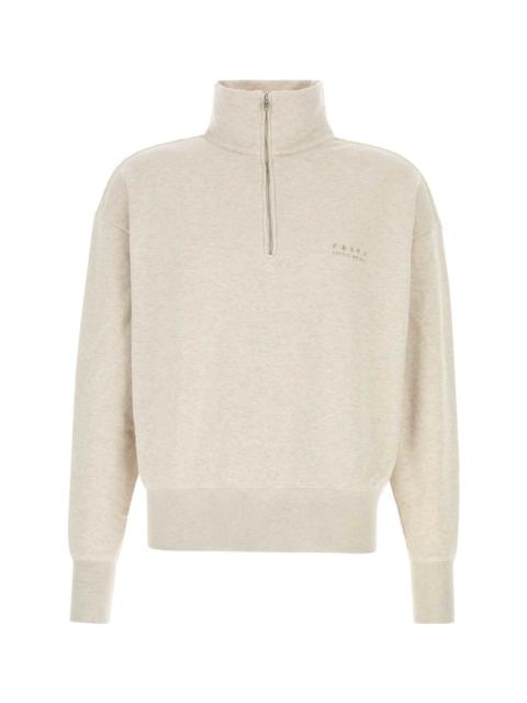 Prada Melange Sand Cotton Sweatshirt