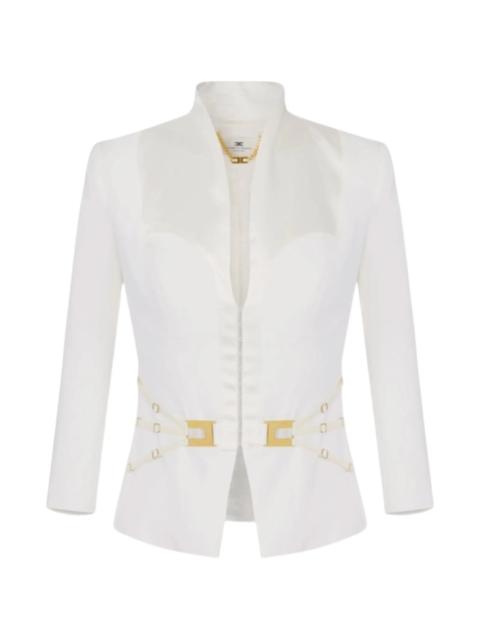 ELISABETTA FRANCHI Elisabetta Franchi Gold-tone Hardware Blazer