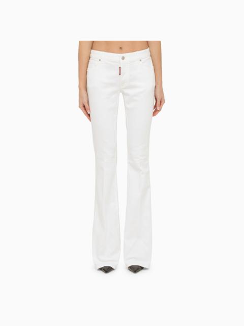 Dsquared2 White Cotton Trousers