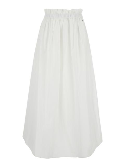 Herno Herno Women White Skirt With Logo Plaque On The Side And Elastic Waist In Tech Fabric Woman