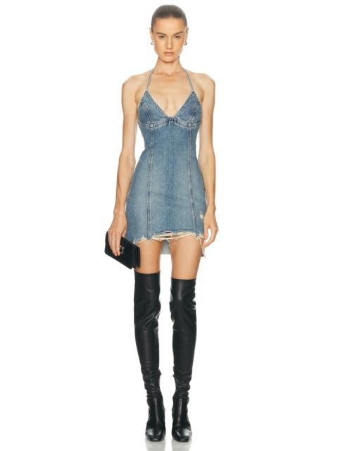 Blumarine Halter Mini Dress