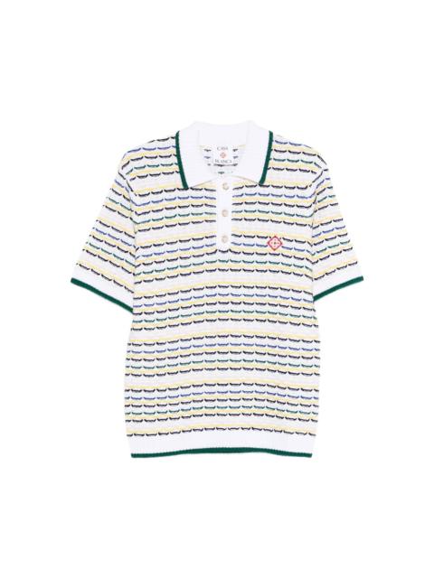 CASABLANCA Casablanca White Polo Shirts Men
