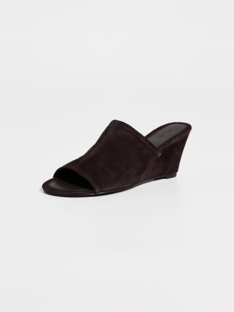 ST. AGNI Suede Bandeau Wedges