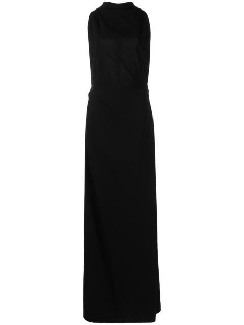Proenza Schouler Black Matte-Finish Crepe Gown