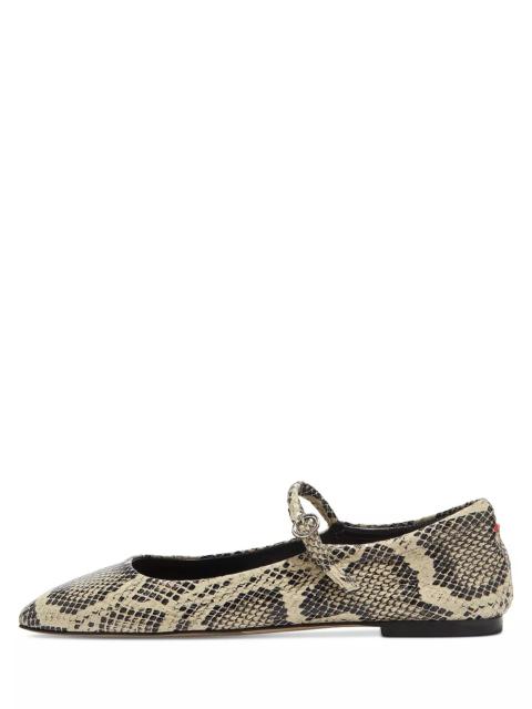 Aeyde Women's Uma Snake Print Flats