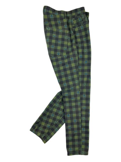Other Designers Issey Miyake - Issey Miyake Né-Net, Reversible Pants, Plaid and Plain