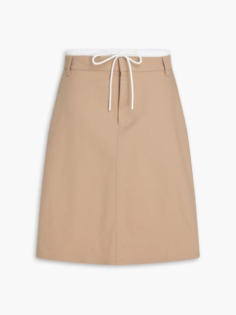 Other Designers Cotton-blnd twill skirt