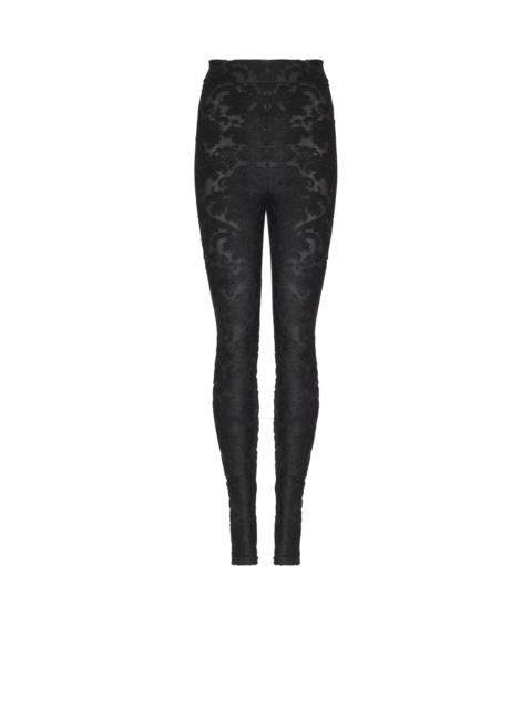 Balmain Baroque patterned leggings