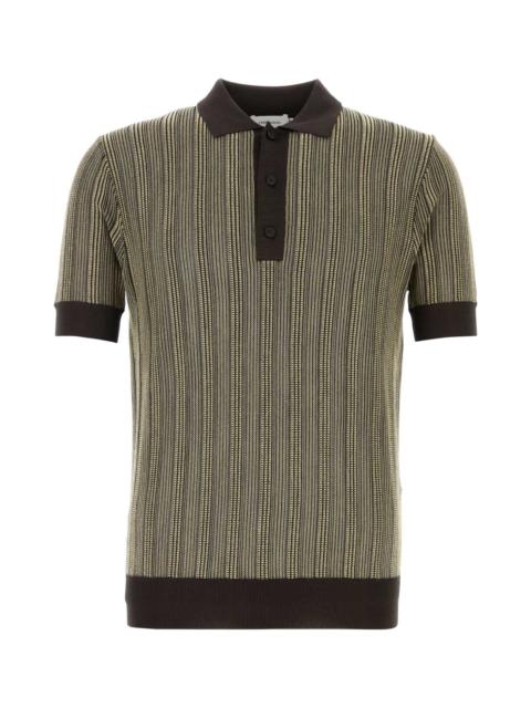 FERRAGAMO Salvatore Ferragamo Men Embroidered Stretch Viscose Blend Polo Shirt
