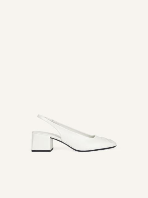 courrèges AC VINYL SLINGBACKS