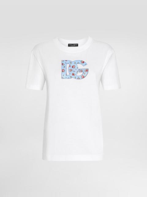 Dolce & Gabbana Jersey t-shirt with DG print patch