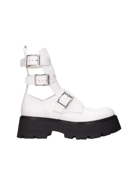 Alexander McQueen Alexander Mcqueen Leather Ankle Boots Women